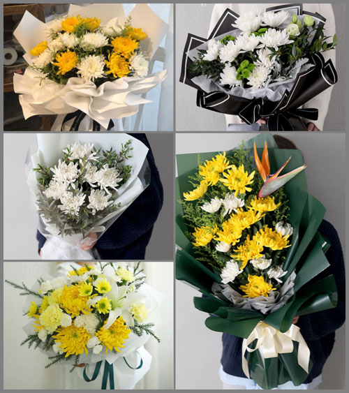 贵州安顺西秀区黄腊乡白事花束代送